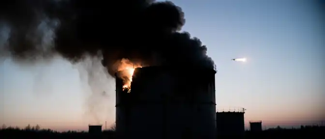 Под огнем беспилотников: в Ярославской области ликвидировали пожар на нефтебазе