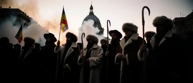 Дым и пастушьи посохи: бухарестские площади превратились в поле боя между аграриями и силовиками